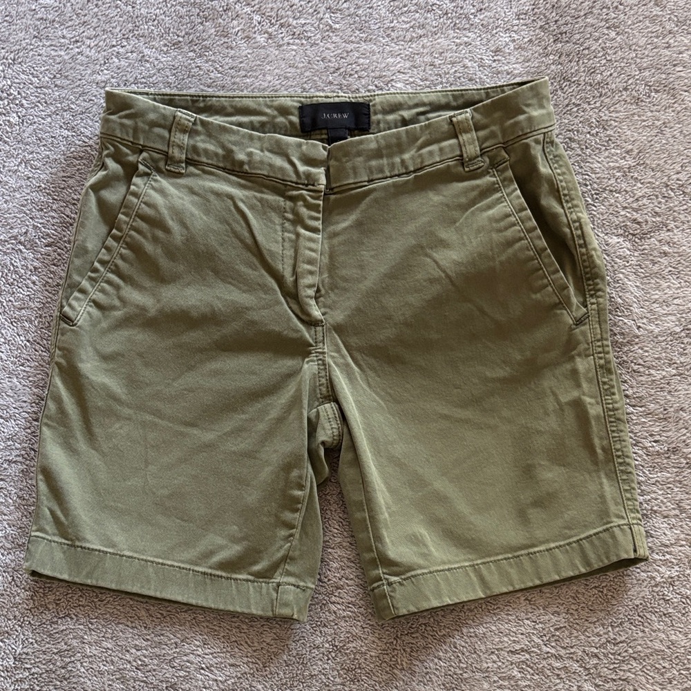 J. Crew Sage Green Shorts